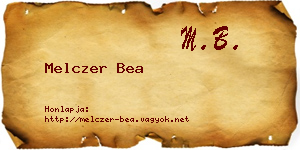 Melczer Bea névjegykártya